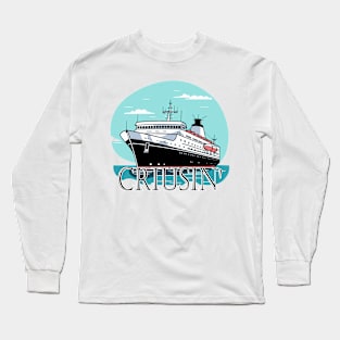 Cruise Couture: Seafaring Style Long Sleeve T-Shirt